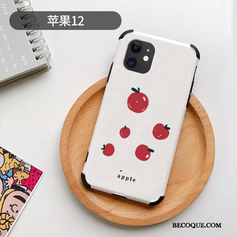 iPhone 12 Personnalité Silicone Coque De Téléphone Citron Dessin Animé Charmant