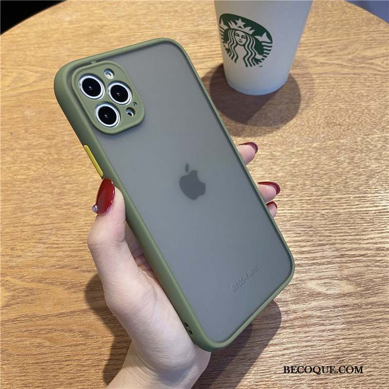 iPhone 12 Pro Coque Délavé En Daim Silicone Incassable Bleu Luxe Nouveau