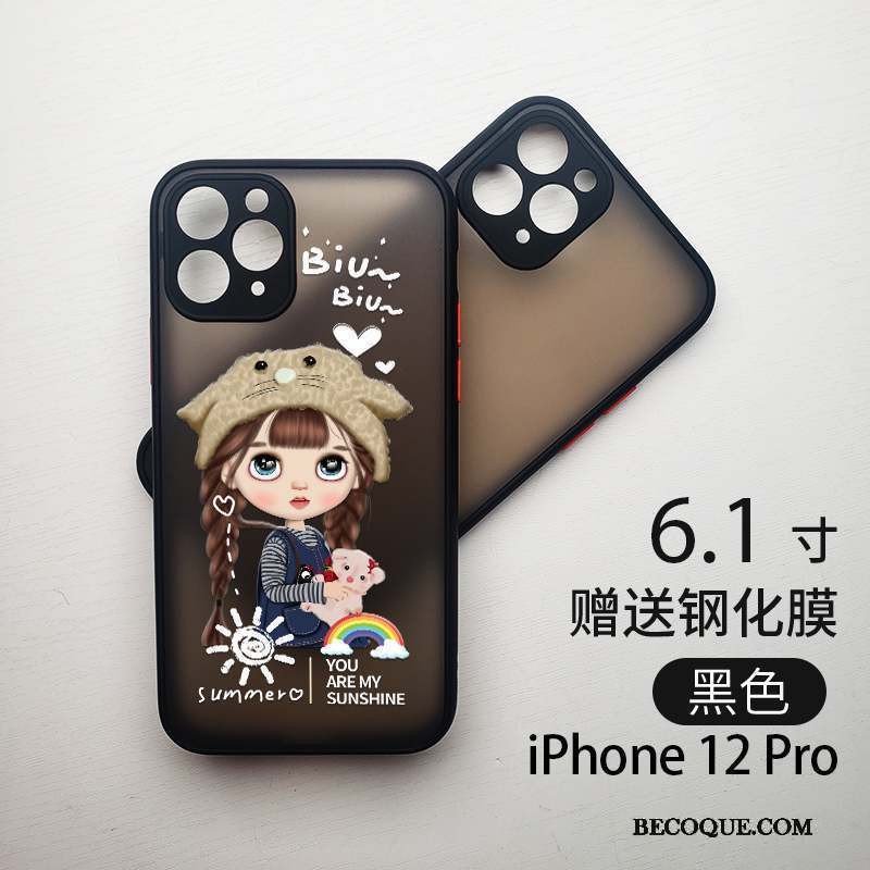 iPhone 12 Pro Dessin Animé Coque De Téléphone Charmant Étui Petit Tout Compris