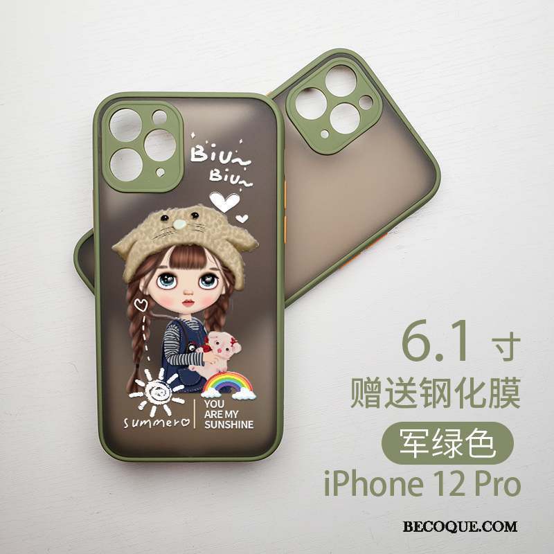 iPhone 12 Pro Dessin Animé Coque De Téléphone Charmant Étui Petit Tout Compris