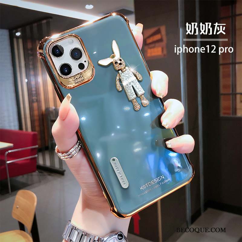 iPhone 12 Pro Luxe Dessin Animé Nouveau Incassable Créatif Coque De Téléphone