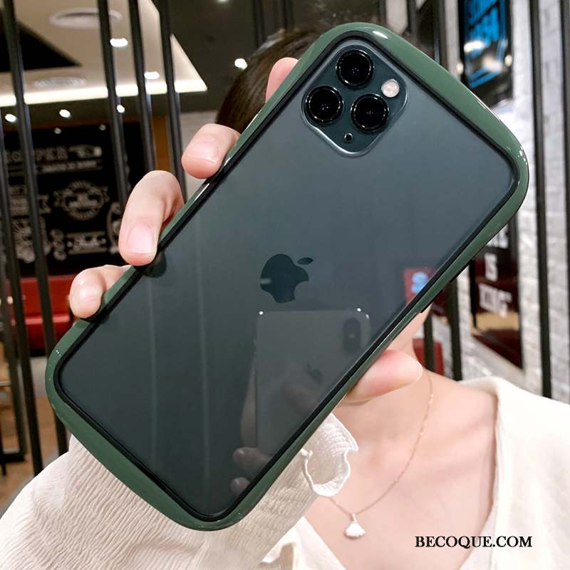 iPhone 12 Pro Max Coque De Téléphone Luxe Incassable Transparent Silicone Verre