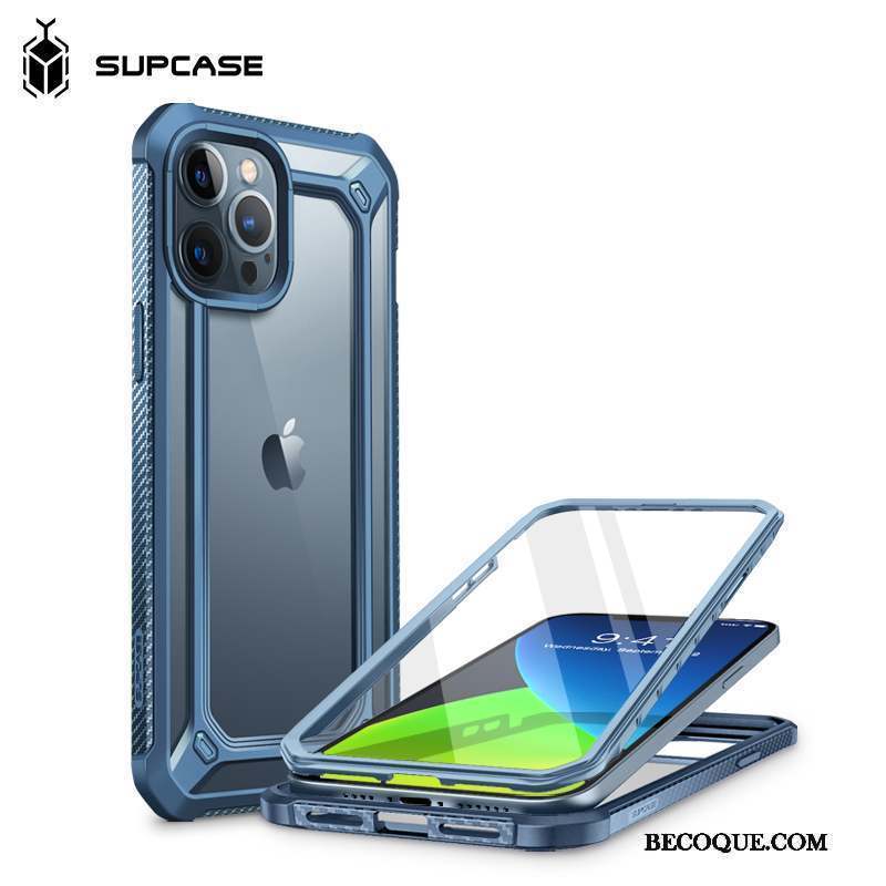 iPhone 12 Pro Nouveau Tout Compris Tendance Créatif Coque De Téléphone Bleu