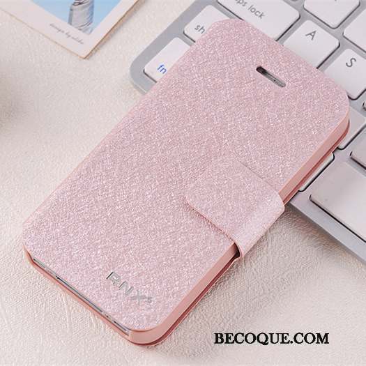 iPhone 4/4s Clamshell Or Rose Étui Étui En Cuir Protection Coque De Téléphone