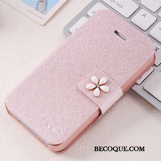 iPhone 4/4s Clamshell Or Rose Étui Étui En Cuir Protection Coque De Téléphone