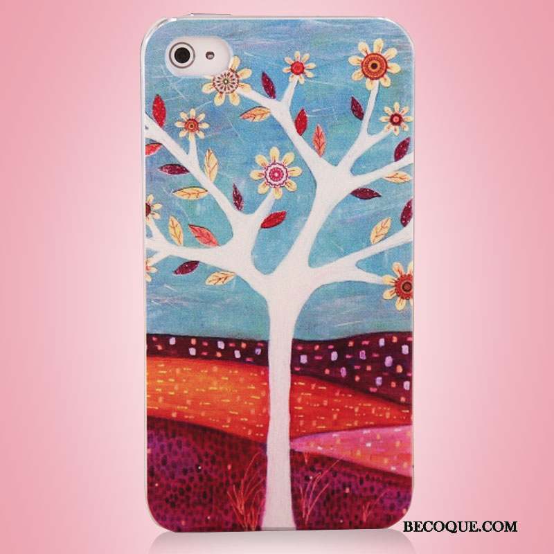 iPhone 4/4s Coque De Téléphone Téléphone Portable Protection Multicolore Art Arbres