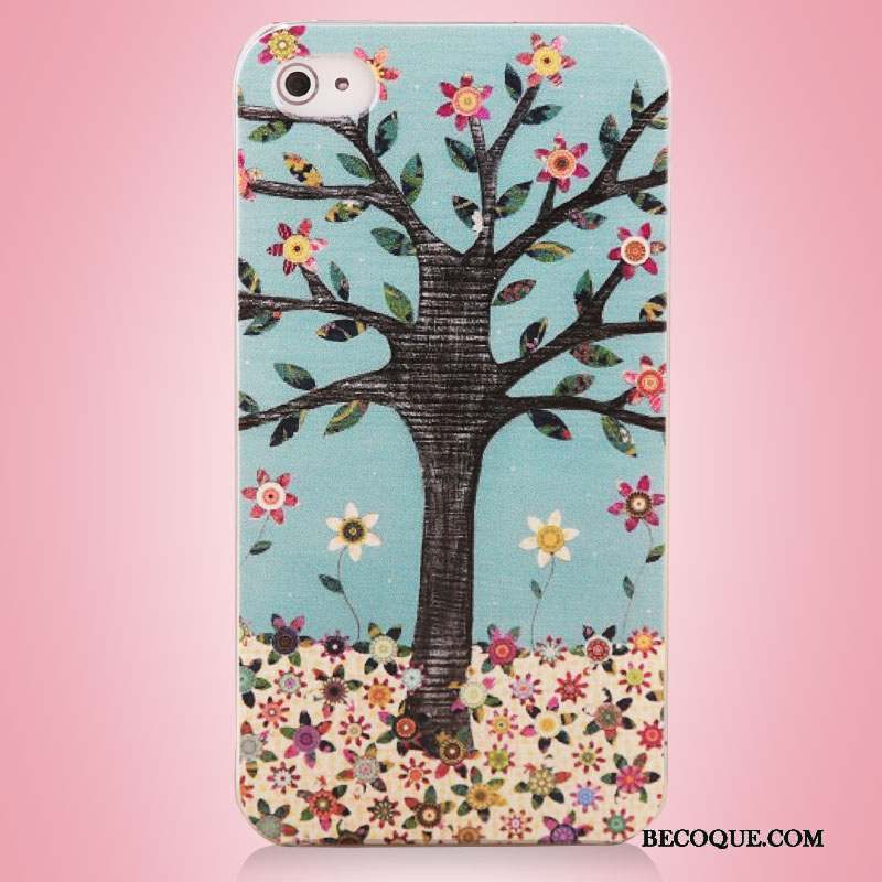 iPhone 4/4s Coque De Téléphone Téléphone Portable Protection Multicolore Art Arbres