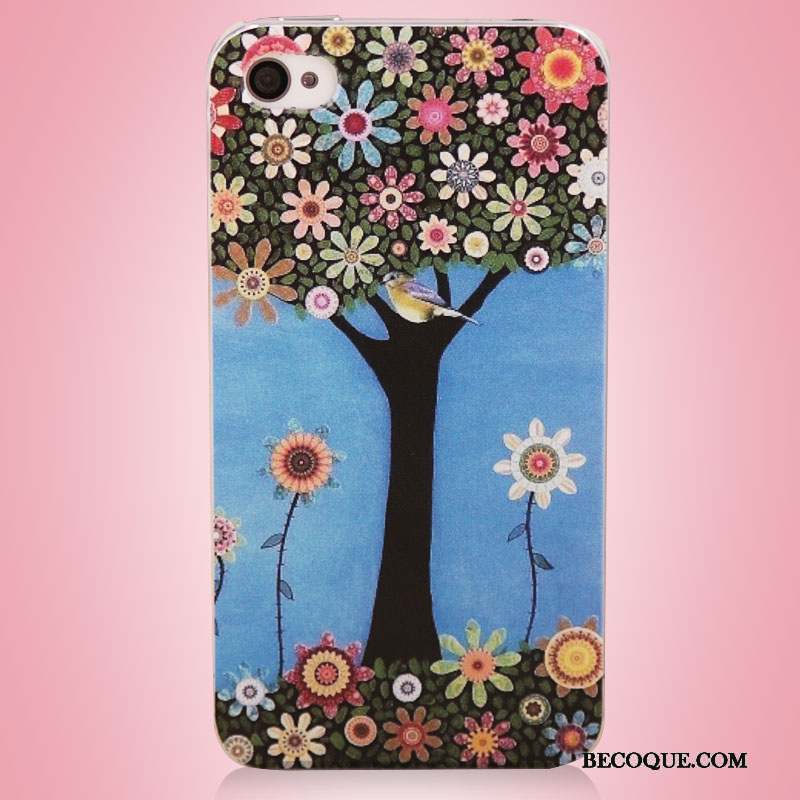 iPhone 4/4s Coque De Téléphone Téléphone Portable Protection Multicolore Art Arbres