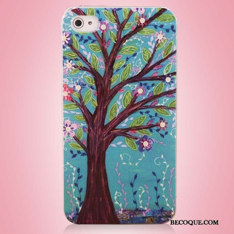 iPhone 4/4s Coque De Téléphone Téléphone Portable Protection Multicolore Art Arbres