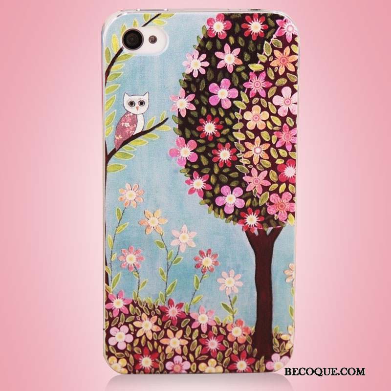 iPhone 4/4s Coque De Téléphone Téléphone Portable Protection Multicolore Art Arbres