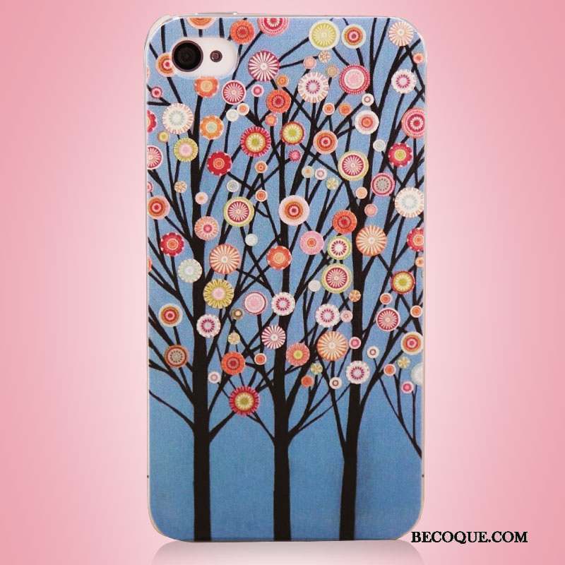 iPhone 4/4s Coque De Téléphone Téléphone Portable Protection Multicolore Art Arbres