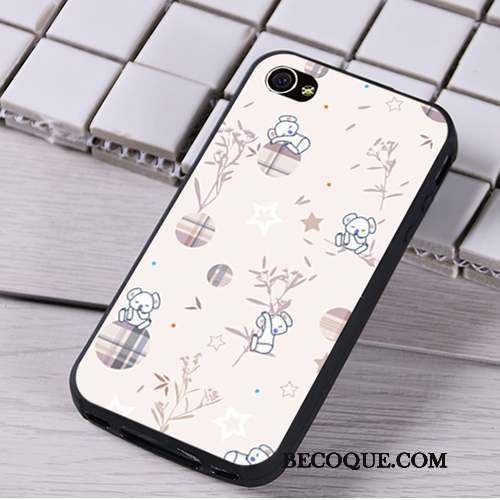 iPhone 4/4s Coque Fluide Doux Noir Silicone Ornements Suspendus Dessin Animé Téléphone Portable