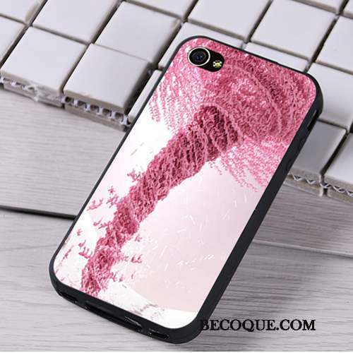 iPhone 4/4s Coque Fluide Doux Noir Silicone Ornements Suspendus Dessin Animé Téléphone Portable