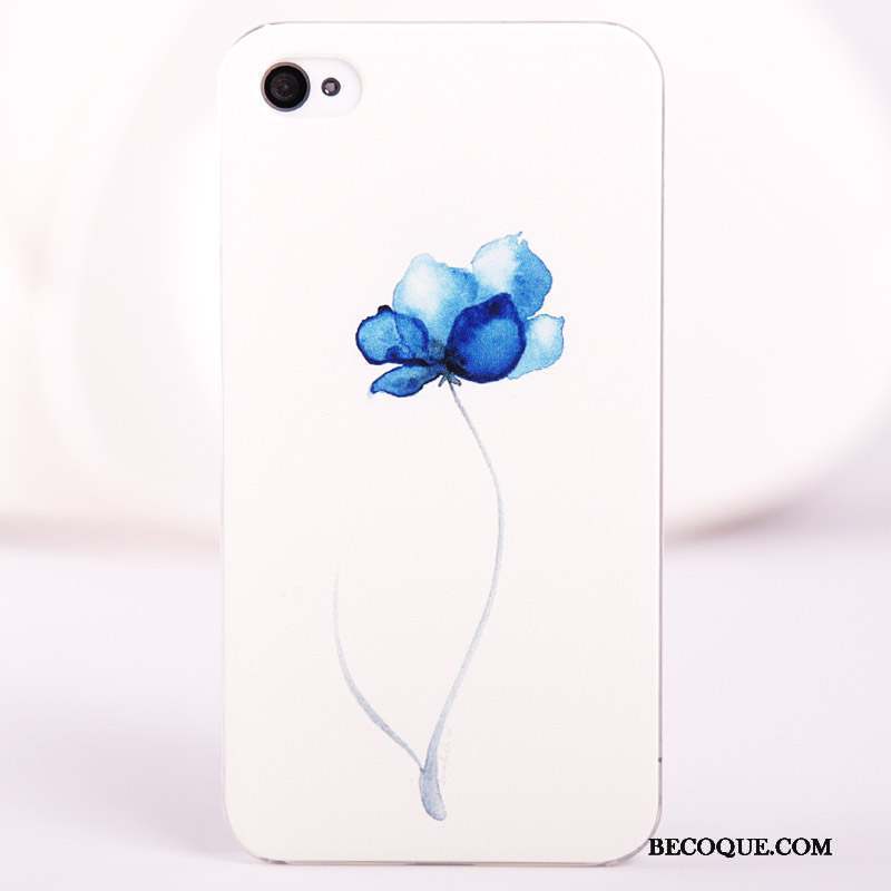 iPhone 4/4s Coque Protection Peinture Téléphone Portable Difficile Délavé En Daim Vert