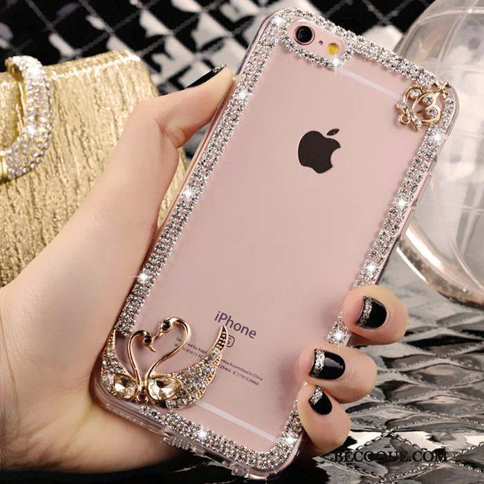 iPhone 4/4s Coque Strass Charmant Étui Tendance Cristal Téléphone Portable