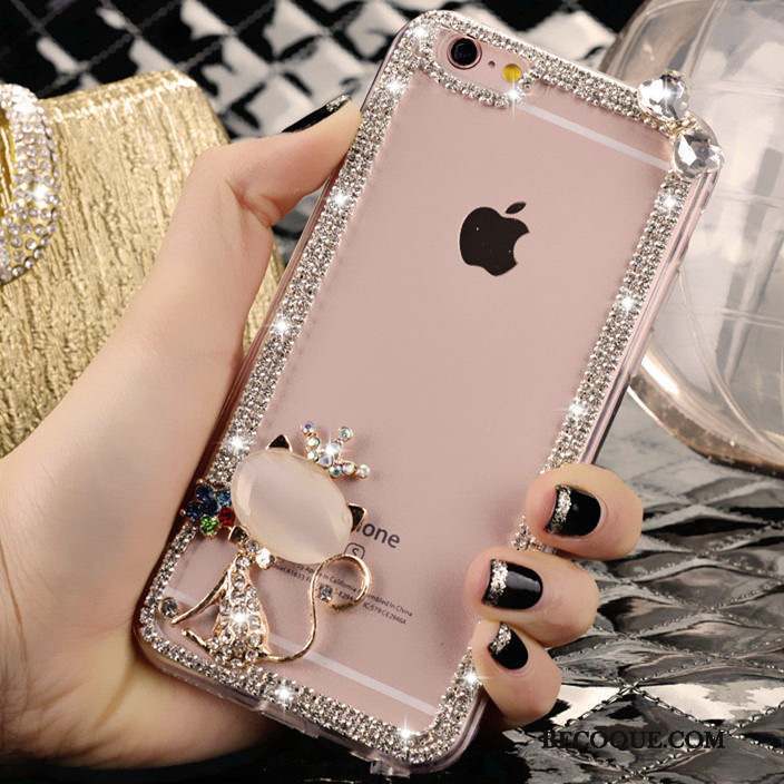 iPhone 4/4s Coque Strass Charmant Étui Tendance Cristal Téléphone Portable