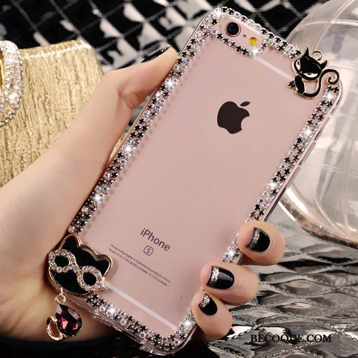 iPhone 4/4s Coque Strass Charmant Étui Tendance Cristal Téléphone Portable