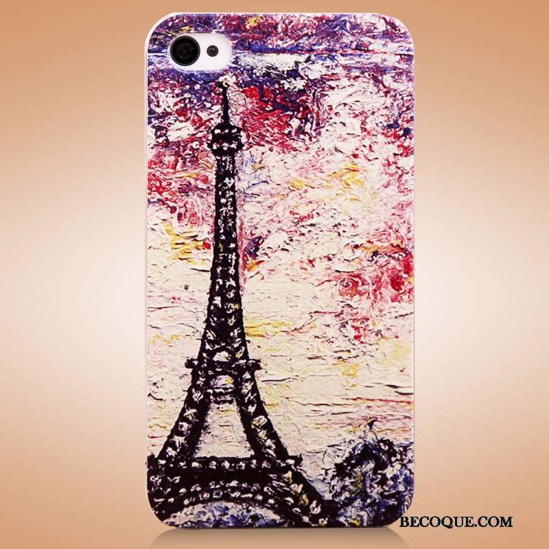 iPhone 4/4s Coque Étui Bleu Charmant Peinture Mince Tendance