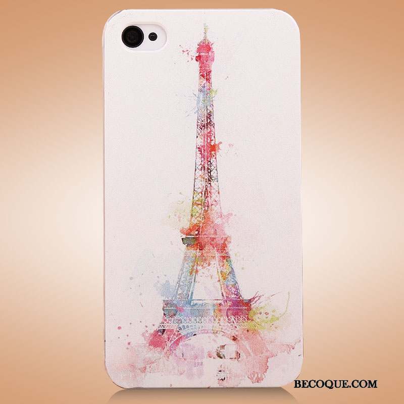 iPhone 4/4s Coque Étui Bleu Charmant Peinture Mince Tendance