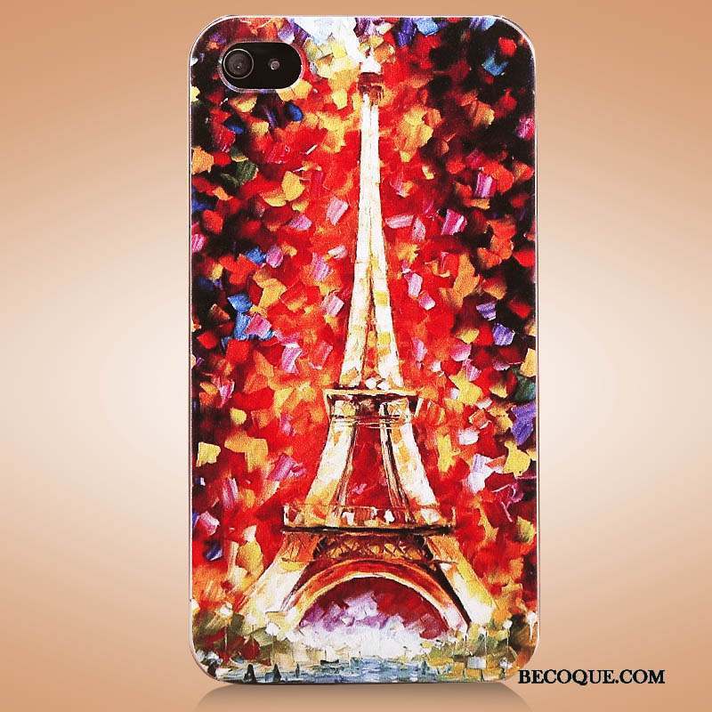 iPhone 4/4s Coque Étui Bleu Charmant Peinture Mince Tendance