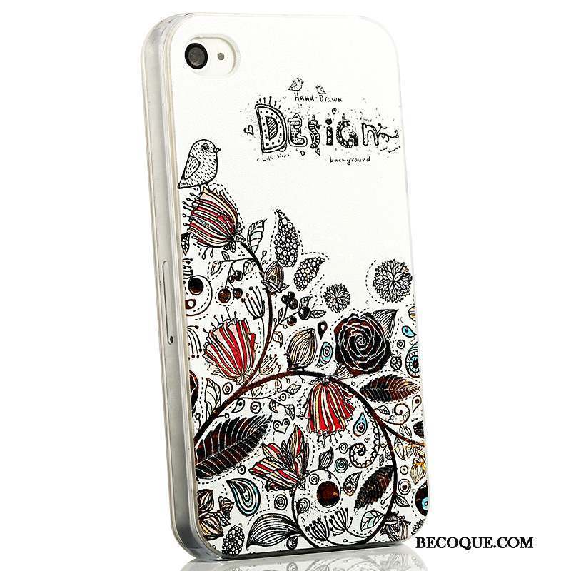 iPhone 4/4s Dessin Animé Très Mince Bleu Coque De Téléphone Délavé En Daim