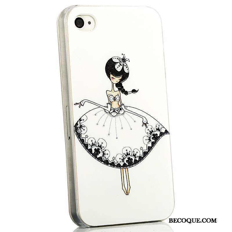 iPhone 4/4s Dessin Animé Très Mince Bleu Coque De Téléphone Délavé En Daim