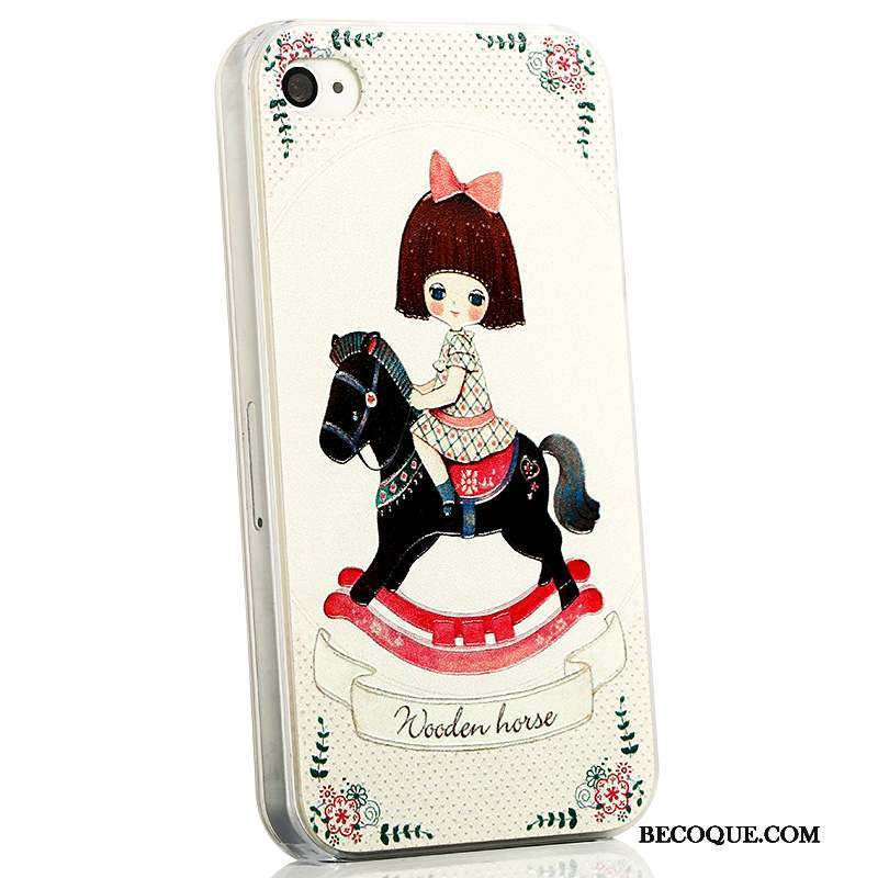 iPhone 4/4s Dessin Animé Très Mince Bleu Coque De Téléphone Délavé En Daim