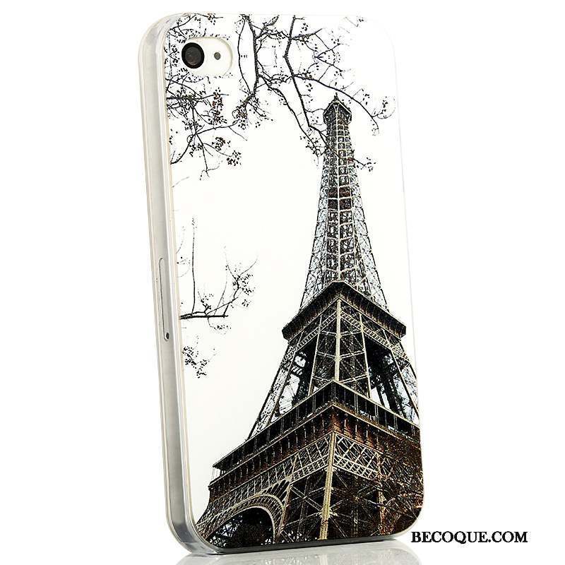 iPhone 4/4s Dessin Animé Très Mince Bleu Coque De Téléphone Délavé En Daim