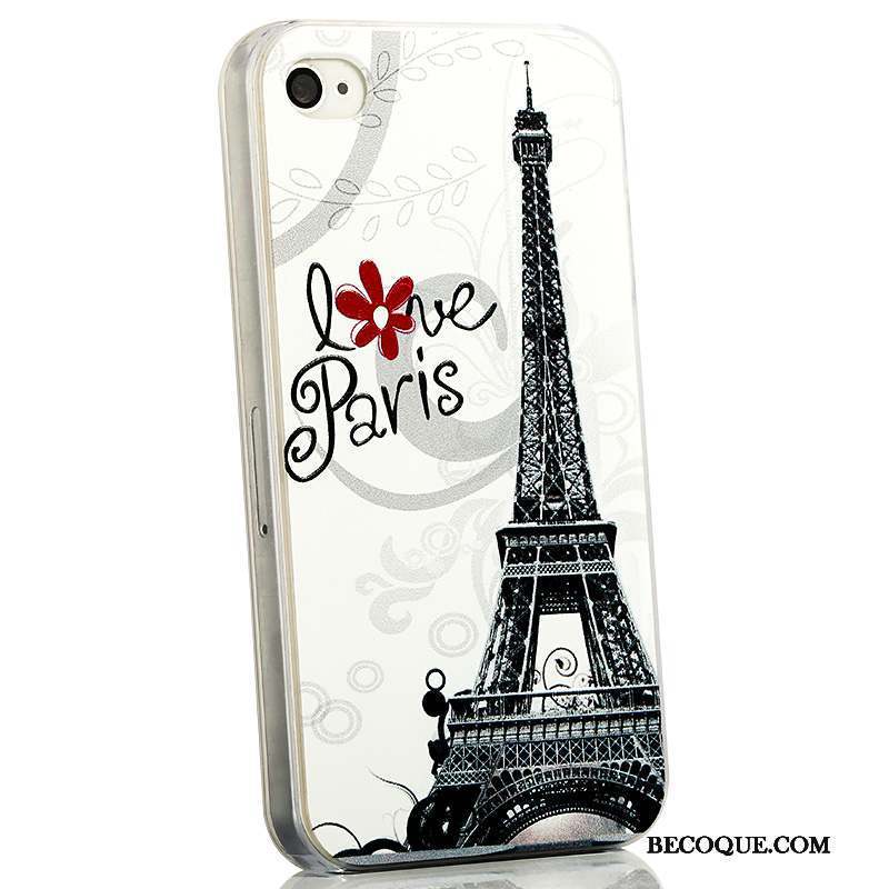 iPhone 4/4s Dessin Animé Très Mince Bleu Coque De Téléphone Délavé En Daim