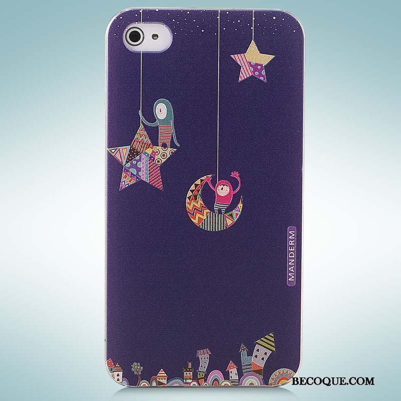 iPhone 4/4s Rose Étui Peinture Coque De Téléphone Dessin Animé Tendance