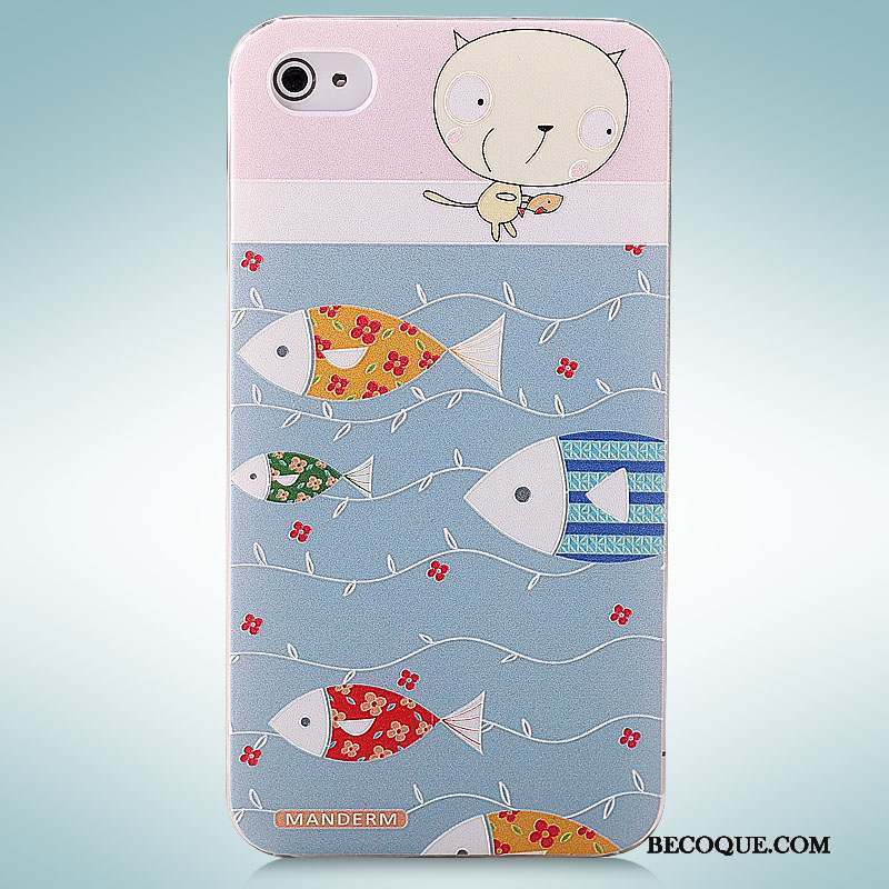 iPhone 4/4s Rose Étui Peinture Coque De Téléphone Dessin Animé Tendance