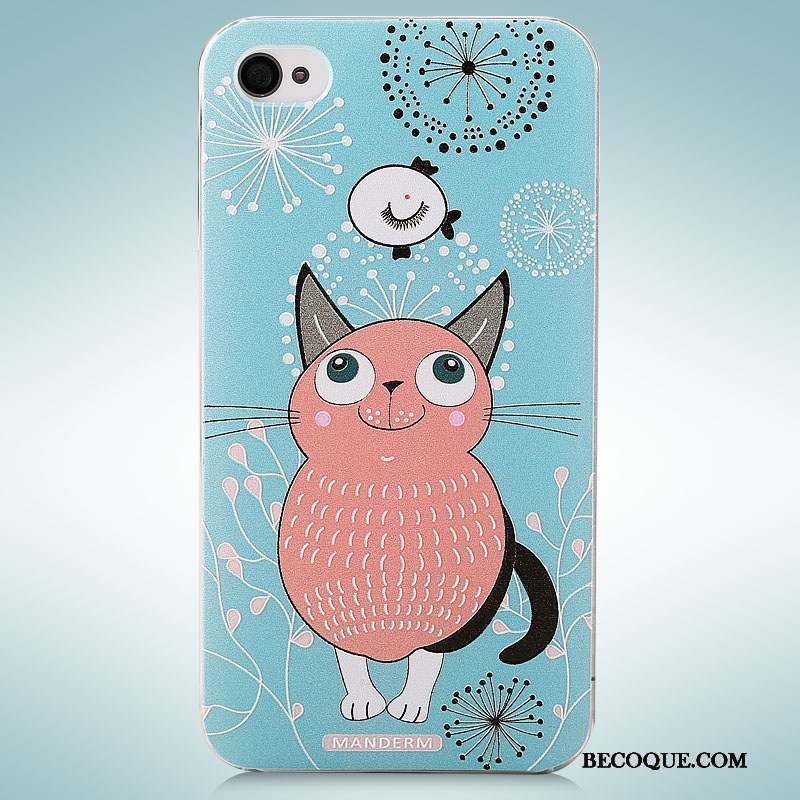 iPhone 4/4s Rose Étui Peinture Coque De Téléphone Dessin Animé Tendance