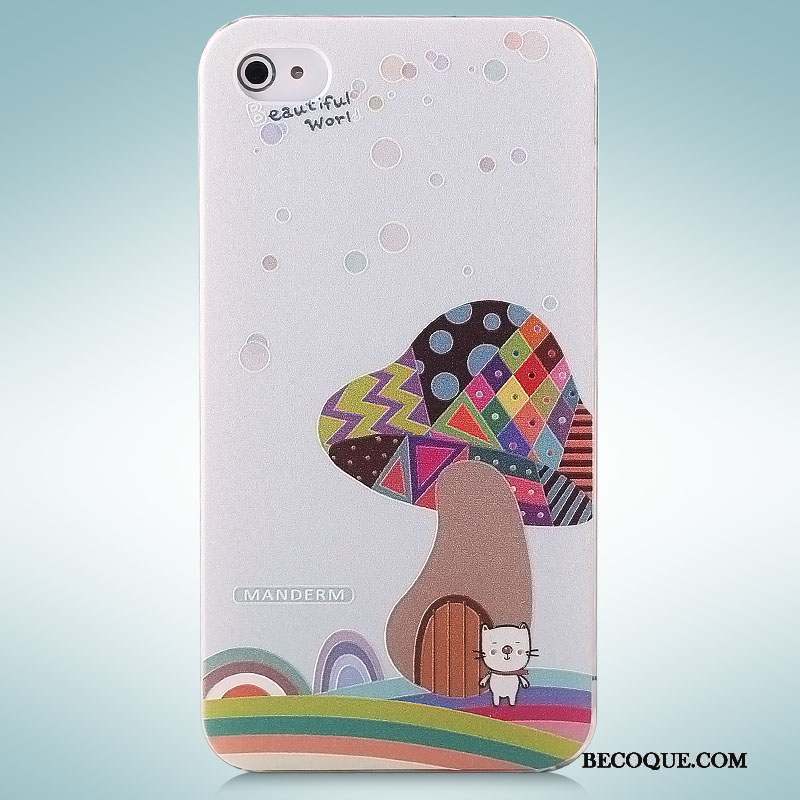 iPhone 4/4s Rose Étui Peinture Coque De Téléphone Dessin Animé Tendance