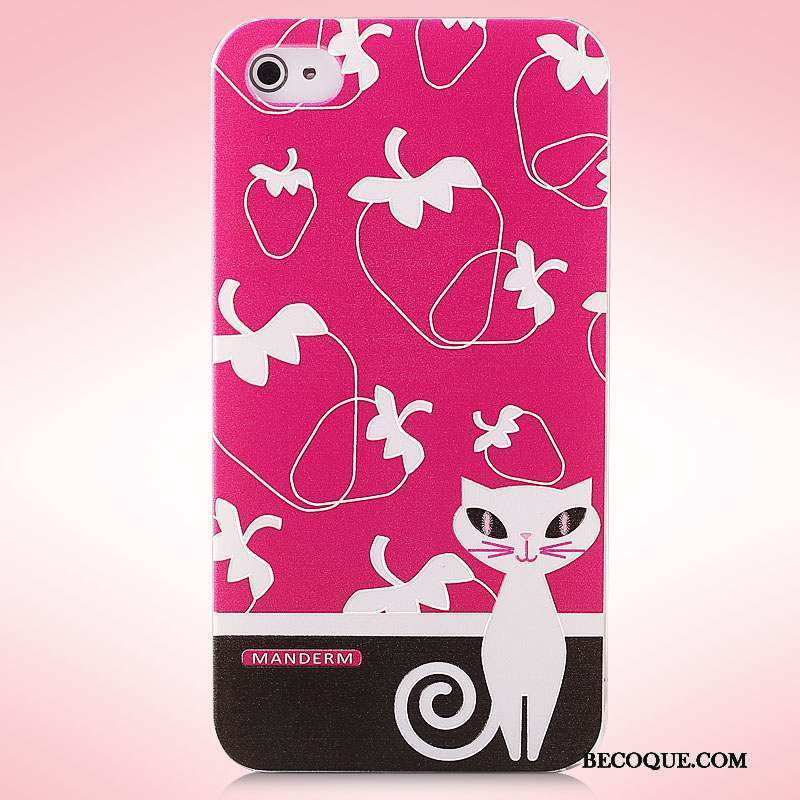 iPhone 4/4s Rose Étui Peinture Coque De Téléphone Dessin Animé Tendance