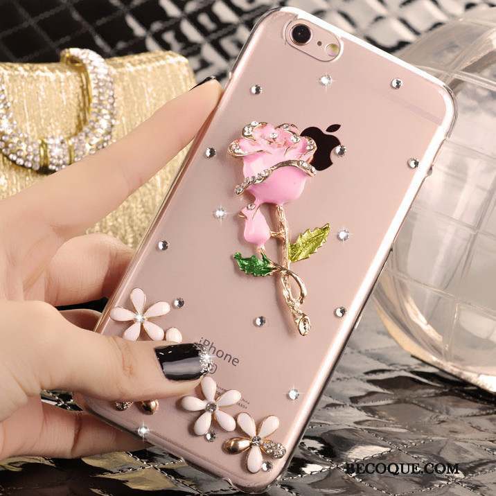 iPhone 4/4s Étui Téléphone Portable Protection Tendance Rose Coque