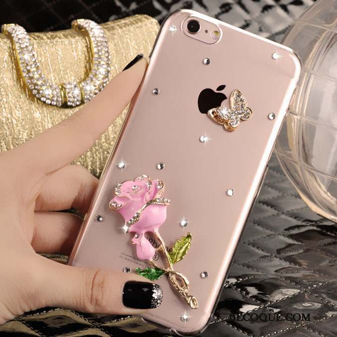 iPhone 4/4s Étui Téléphone Portable Protection Tendance Rose Coque