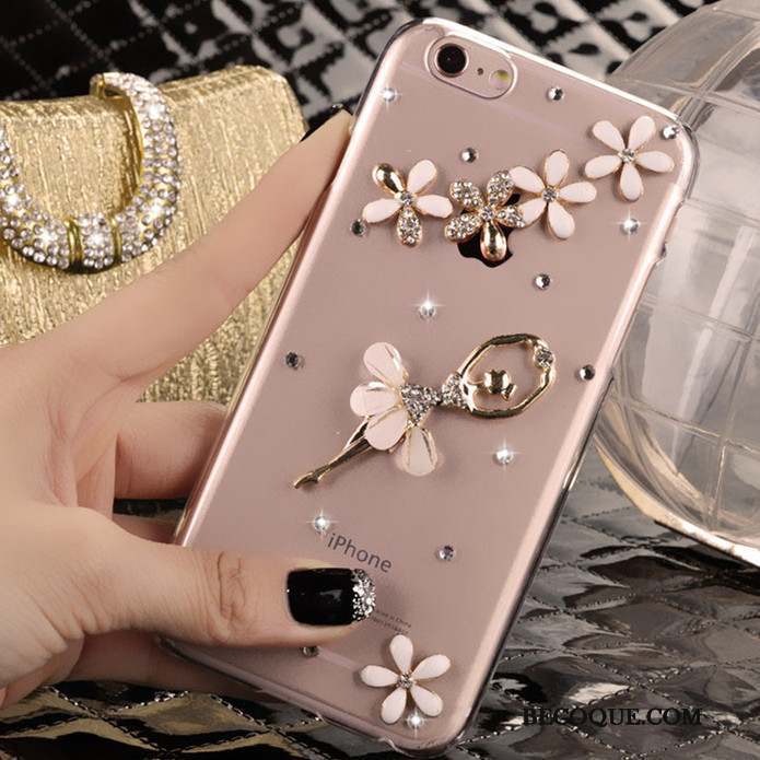 iPhone 4/4s Étui Téléphone Portable Protection Tendance Rose Coque