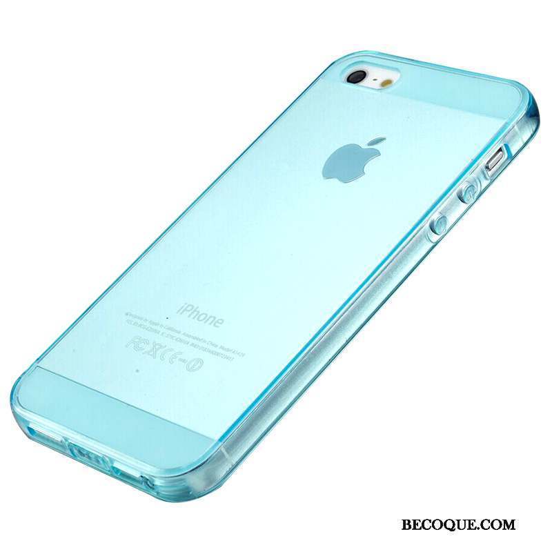 iPhone 5/5s Bleu Coque De Téléphone Silicone Tout Compris Étui Protection