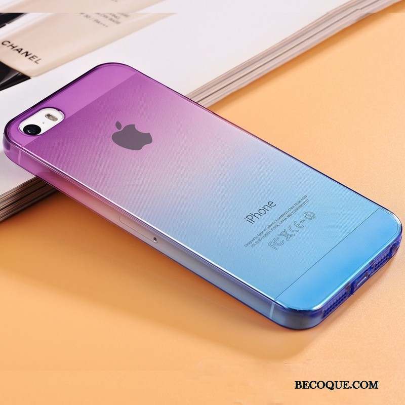 iPhone 5/5s Bleu Coque De Téléphone Silicone Tout Compris Étui Protection