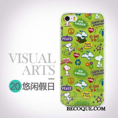 iPhone 5/5s Charmant Vert Coque De Téléphone Créatif Personnalité Dessin Animé