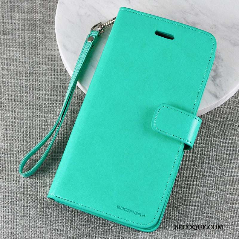 iPhone 5/5s Coque Clamshell Silicone Incassable Protection Vert Portefeuille