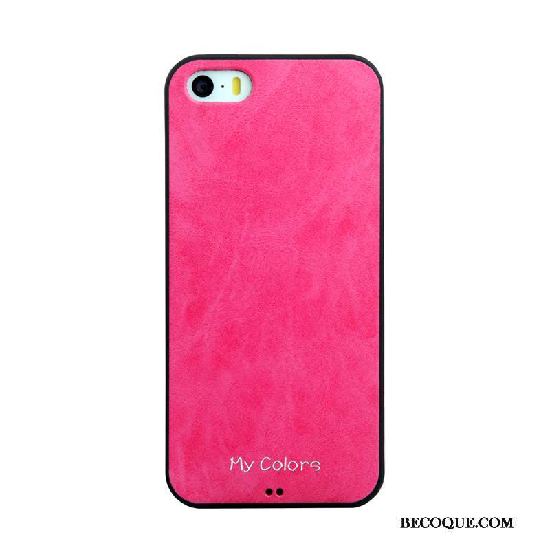 iPhone 5/5s Coque Couleur Unie Silicone Protection Fluide Doux Étui Bleu