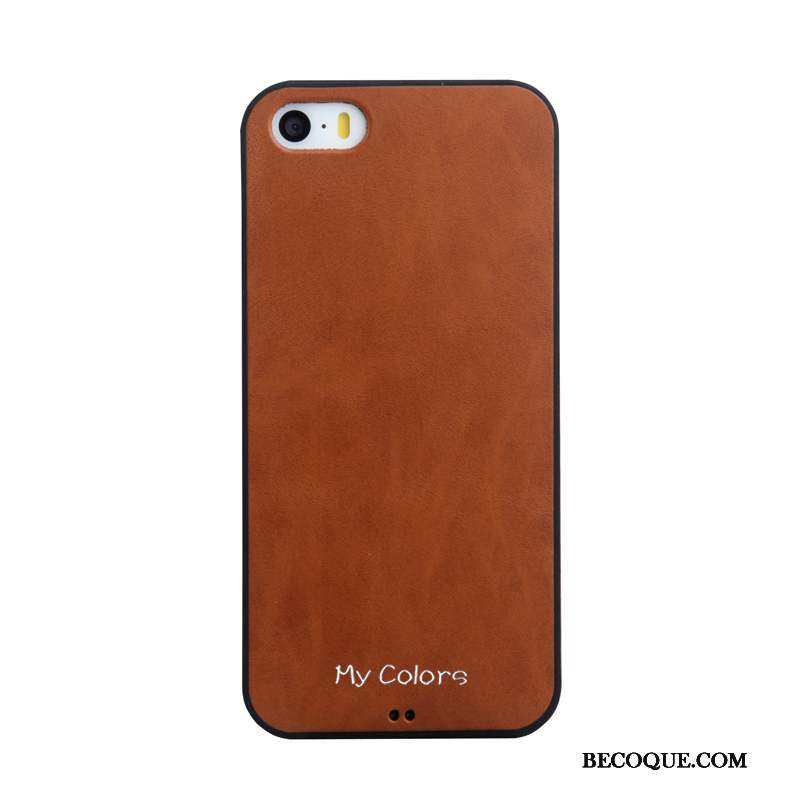 iPhone 5/5s Coque Couleur Unie Silicone Protection Fluide Doux Étui Bleu