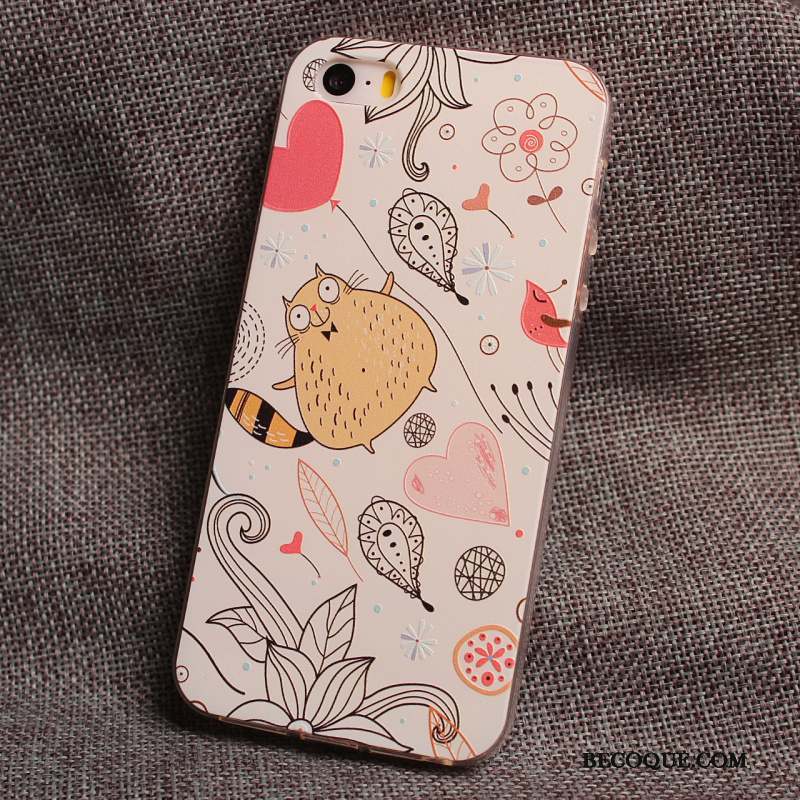 iPhone 5/5s Coque De Téléphone Charmant Incassable Dessin Animé Tout Compris Jaune