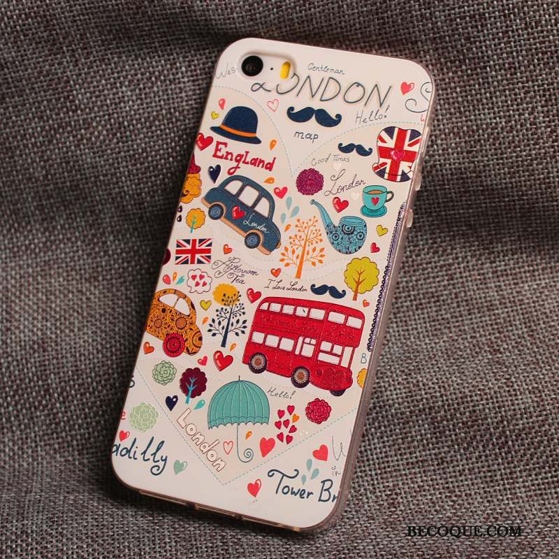 iPhone 5/5s Coque De Téléphone Charmant Incassable Dessin Animé Tout Compris Jaune