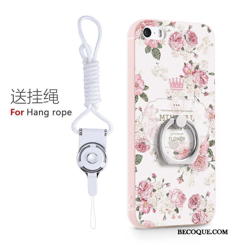 iPhone 5/5s Coque De Téléphone Tendance Silicone Support Dessin Animé Charmant