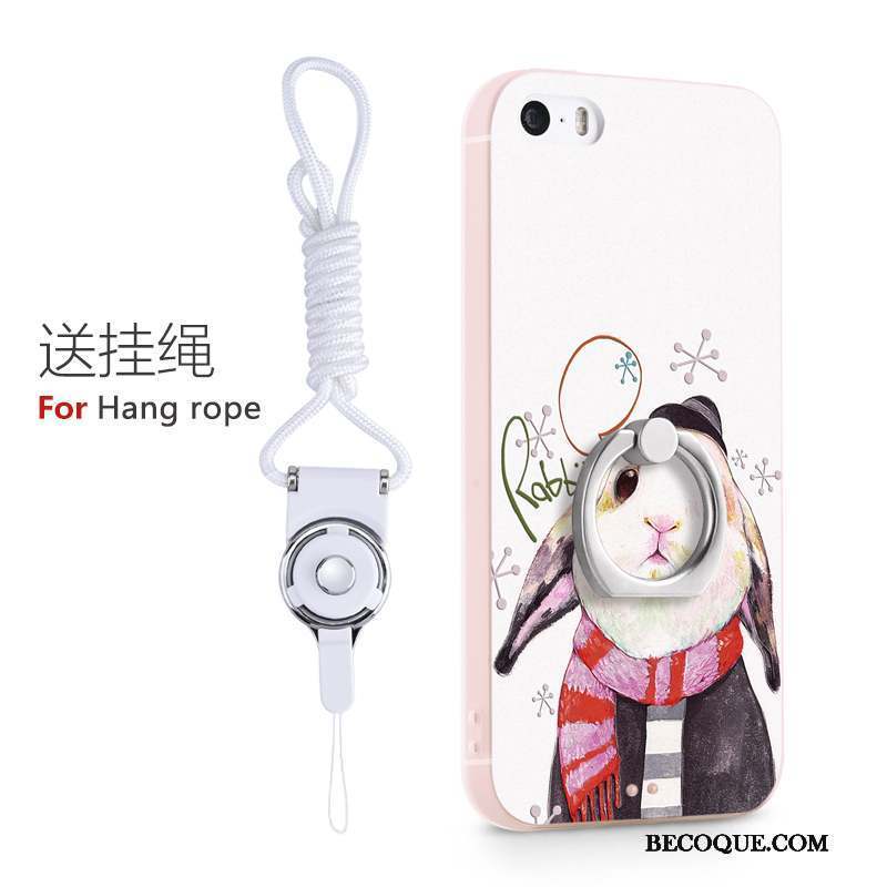 iPhone 5/5s Coque De Téléphone Tendance Silicone Support Dessin Animé Charmant