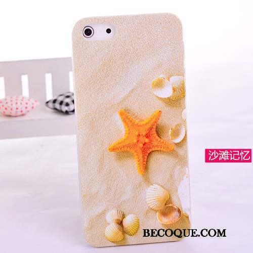 iPhone 5/5s Coque Peinture Dessin Animé Cuir Protection Jaune Étui