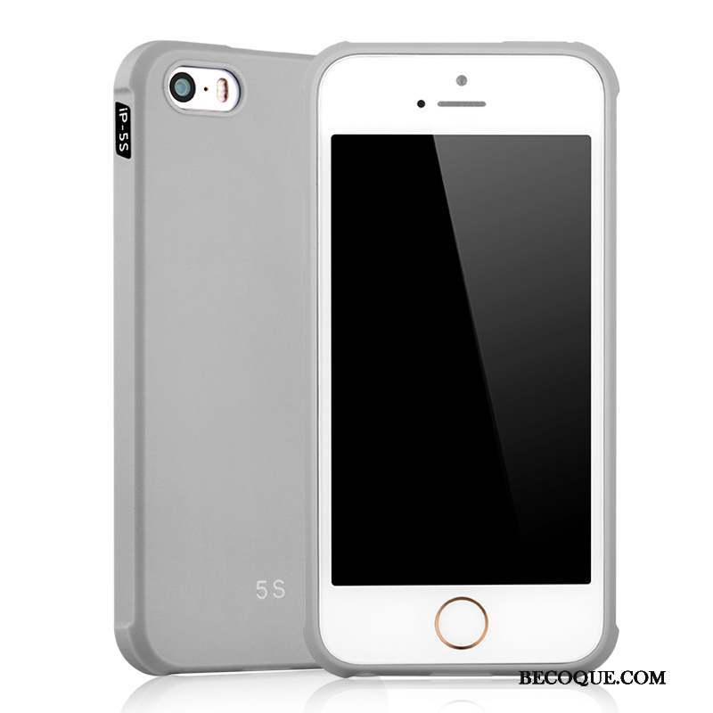 iPhone 5/5s Coque Rouge Fluide Doux Tout Compris Tendance Protection Étui
