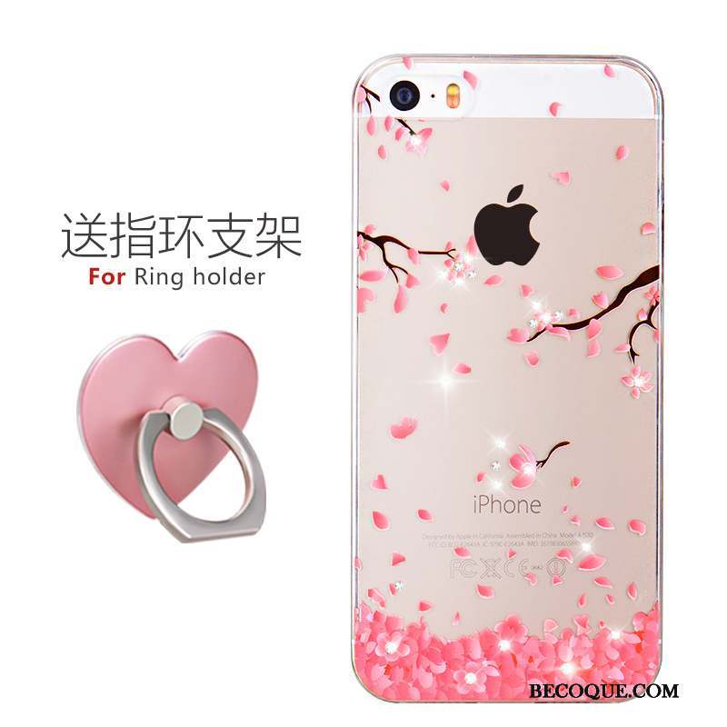 iPhone 5/5s Coque Tendance Noir Simple Silicone Dessin Animé Super Mignon